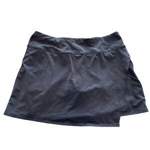 Athleta Black Athletic Skort Built-In Shorts Performance Active Skirt L